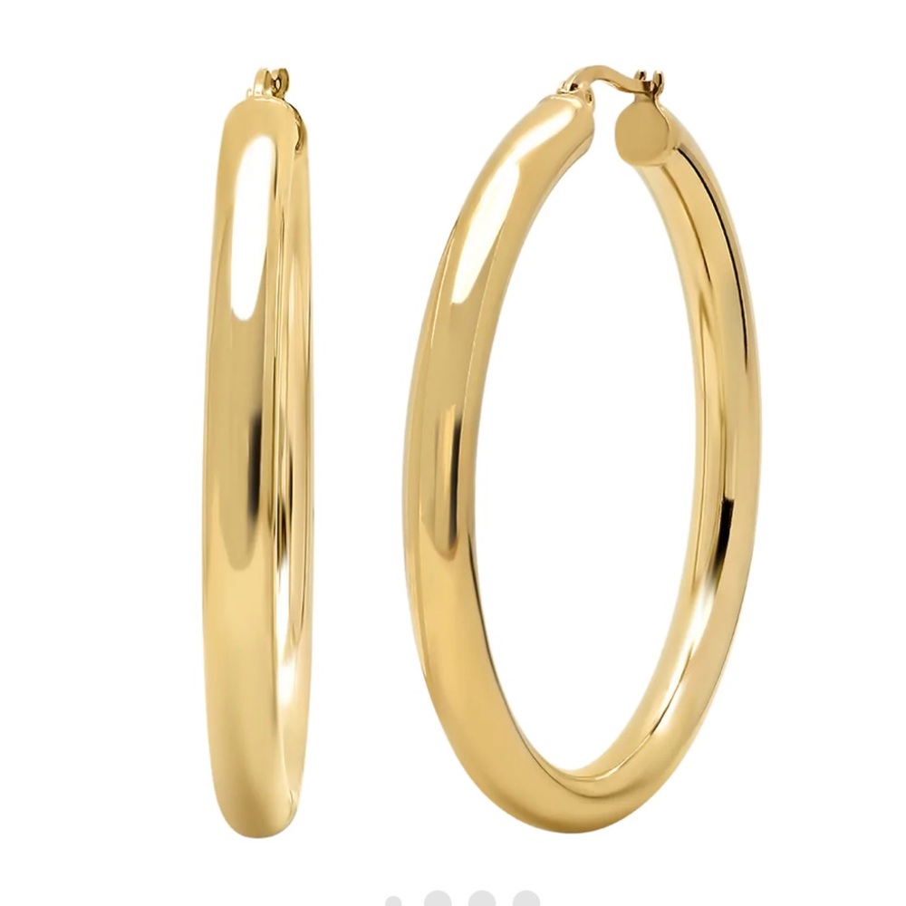 Brand New BYCHARI Sade L Hoops in Gold